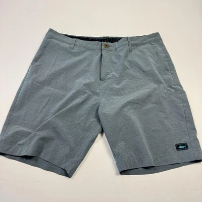 Pantalones Cortos Pelágicos Para Hombres 38 Gris Elastizado Híbrido Pesca Boardshorts Equipo Foto 1 de 4