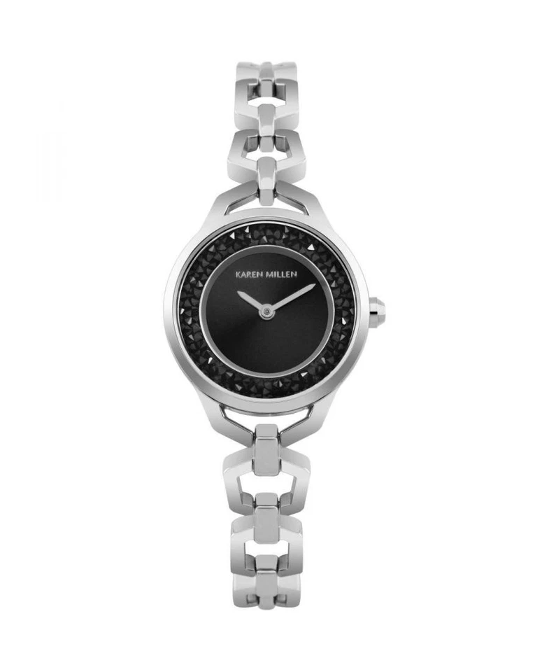 KAREN MILLEN Women Analog Quartz Casual Watch Classic Dress Black Dial Waterproo - Imagem 1 de 1