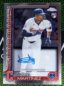 Angel Martinez (RC) 2025 Topps Chrome Rookie Auto Cleveland Guardians - Picture 1 of 2
