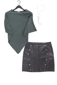 Completo moda donna taglia S con Jacqueline de Yong maglione taglia S e collana - Picture 1 of 10