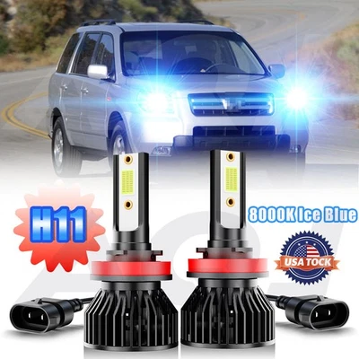 2pcs LED Headlight Low Kit H11 80000K COB Bulbs for Honda Pilot 2006-2018 - Image 1 of 4