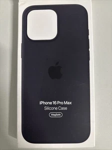 Coque silicone originale Apple iPhone 16 Pro Max avec MagSafe - Noir MYYT3ZM/A - Photo 1 sur 3