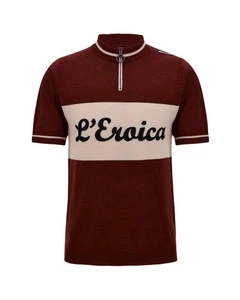 - Santini Eroica Vino Official Maglia Maniche Corte Uomo in Lana - Imagen 1 de 6