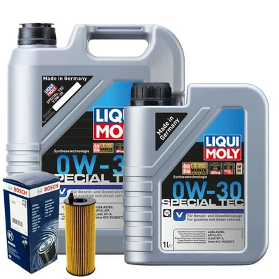 Motoröl 0W30 LIQUI MOLY Special Tec V 6L+BOSCH Ölfilter
