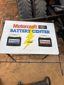 Vintage Ford Motorcraft Single Sided Battery Center Sign. - Picture 1 of 7
