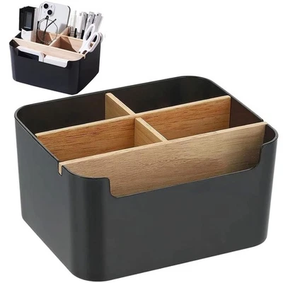 Schreibtisch Organizer, Organizer aus Holz, 5 Fächer, Bambus, Büro, Organizer... - Bild 1 von 4