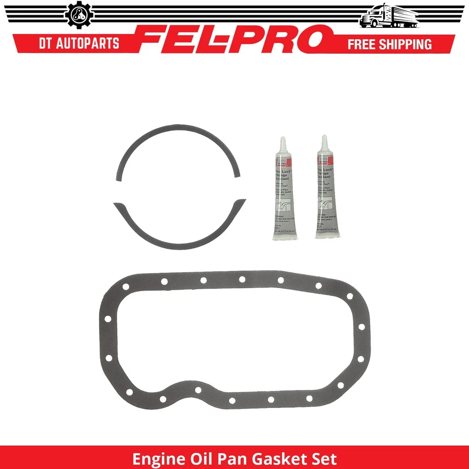 For 1986-1991 Isuzu Trooper Engine Oil Pan Gasket Set Fel-Pro 1987 1988 1989 - Image 1 of 2