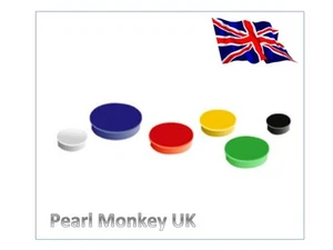 WHITEBOARD FRIDGE MAGNETS - 10mm & 30mm - PICK YOUR COLOUR & YOUR QUANTITY - UK - Picture 1 of 1