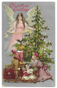 Vintage AK Tuck's Christmas Postcard Serie Nr.136 Weihnachtsgrüße - Bild 1 von 2