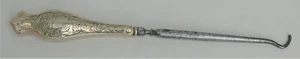 Victorian antique sterling silver handled shoe button hook, over 100 years old - Bild 1 von 2