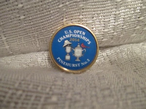 2014 U.S. Open Pinehurst No 2 Peg Ball Mark Blue Martin Kaymer Michelle Wie - Picture 1 of 2