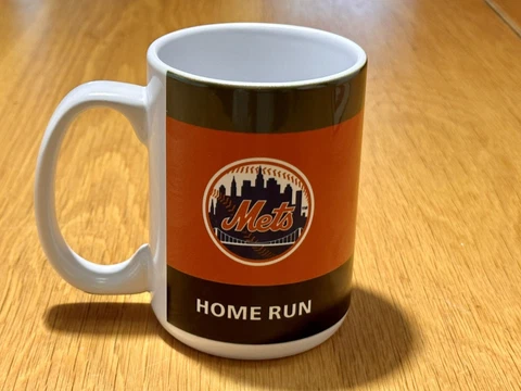 New York Mets Home Run Coffee Cup Official Major League Baseball Liscensed T7L Cover