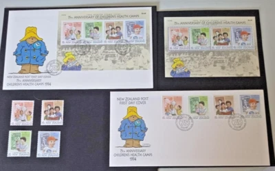 New Zealand 1994 Health Issue set & Miniature Sheet FDCs & Mint Never Hinged - Image 1 of 4