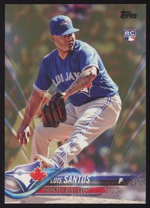 2018 Topps #299 Luis Santos Gold Toronto Blue Jays Rookie /2018