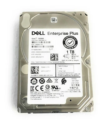 G8FVT 0G8FVT New Dell Exos 7E2000 ST1000NX0453 1TB 2.5" 7.2K 12G SAS HDD - Image 1 of 3
