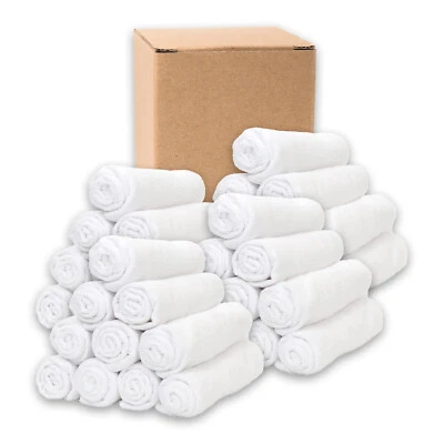 12 Pack of Hand Towels - 15 x 24 Soft Microfiber Material Reusable Color Options - Image 1 of 4