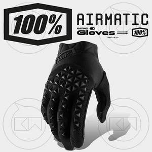 Handschuhe 100% Airmatic MX schwarz/anthrazit Jeunesse Enduro Off Route Atv MTB - Bild 1 von 4