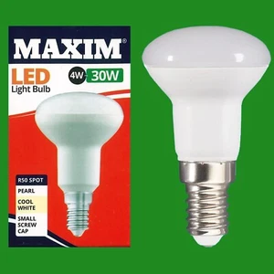 10x 4W =30W LED R50 Reflector Spotlight 4000K Cool White SES E14 Light Bulb Lamp - Picture 1 of 1