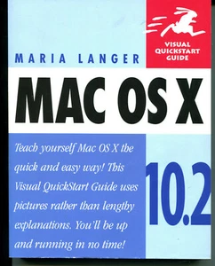 Mac OS X 10.2: Visual QuickStart Guide by Maria Langer, Paperback - Picture 1 of 1
