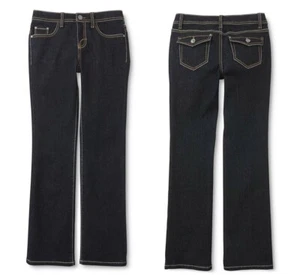 Skinny Bootcut Jeans Big Gilrs Size 14 16 Dark Wash Route 66 XL Teen Jrs NWT NEW - Picture 1 of 4