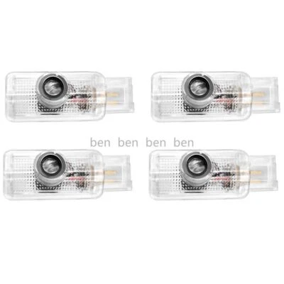 4x Door Light Puddle Projector LED Courtesy Ghost Shadow Lamp For Mercedes Benz - Image 1 of 4