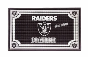 Team Sports America NFL LAS Vegas Raiders Embossed Outdoor-Safe Mat - 30" W x 18 - Picture 1 of 2