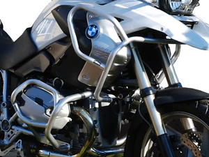 Paramotore HEED BMW R 1200 GS (2004 - 2012) - Full Bunker argento + Borse - Foto 1 di 3