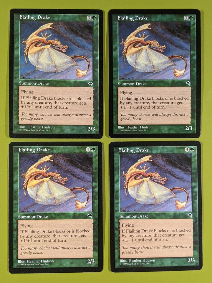 Flailing Drake x4 Tempest 4x Playset Magic the Gathering MTG - Image 1 of 1