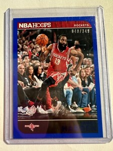 K93,806 - 2014-15 Hoops Blue #182 James Harden #/349