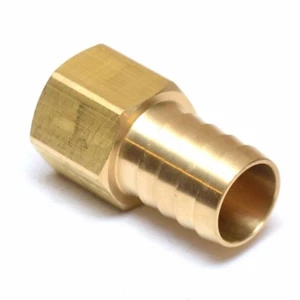 3/4 Hose ID 1/2 Female NPT Brass Barbed Straight Fitting Water Oil Gas Air Fuel - Picture 1 of 8