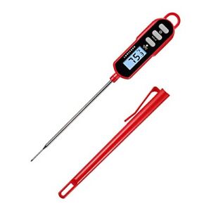 Instant Read Digital Meat Thermometer for Food, Bread Baking, Water and Liqui...