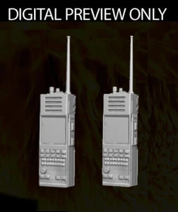 Walkie Talkie Radio Set de 2 Accesorios Escala 1:18 Figura de Acción 3.75" - Imagen 1 de 1