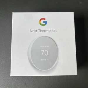 Google Nest G4CVZ Programmable Wi-Fi Thermostat - Snow - Picture 1 of 6