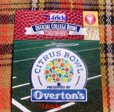 2018 Overton's Citrus Bowl Game Patch Collector Notre Dame Irish vs LSU Tigers - Image 1 of 2