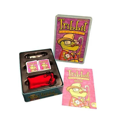 Tribbit Game Mindware Card Token Timer Tin 100% Complete with Instructions - Image 1 of 3