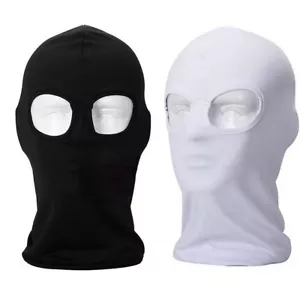 2Hole Balaclava Ski Full Face Mask Motorcycle Cycling Sun Hood Men Tactical Mask - Picture 1 of 17