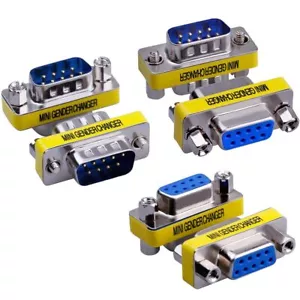 6-Pack 9Pin RS232 Serial Cable DB9 Male to Male/Female to Female Mini Gender ... - Picture 1 of 7
