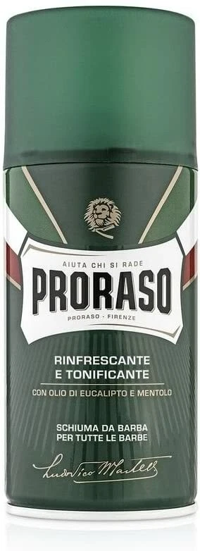 PRORASO SHAVING FOAM CAN EUCALYPTUS & MENTHOL 400ML