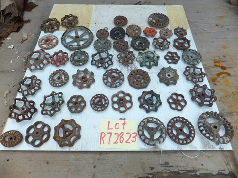 45 OLD iron Faucet Handles Steampunk Industrial  Valve Water Knobs Art CrafT R7 Cover