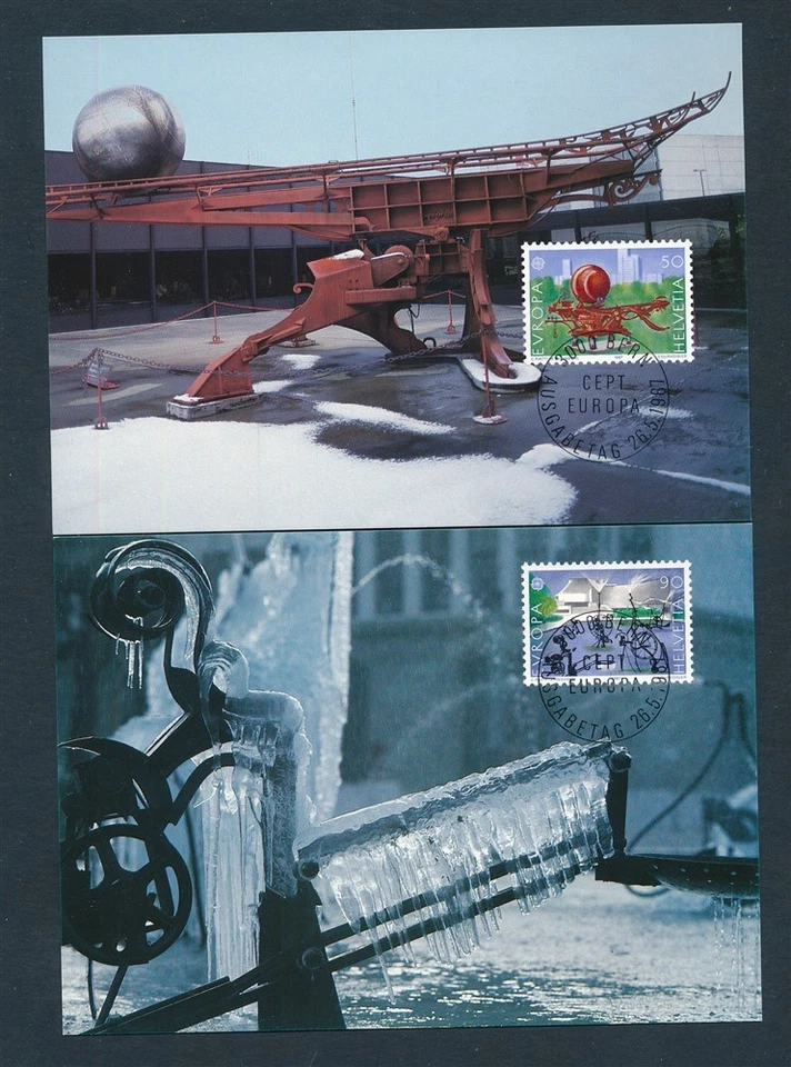 D465245 Suiza Juego de Tarjetas Máximas Europa CEPT 1987 Arquitectura Foto 1 de 1
