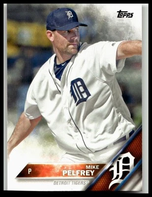 2016 Topps #642 Mike Pelfrey Detroit Tigers - Image 1 of 2