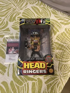 FIGURINA FIRMATA JSA HOLLYWOOD HULK HOGAN HEAD RINGERS!!! wcw nuovo con scatola nuovo senza scatola wwe wwf - Foto 1 di 6