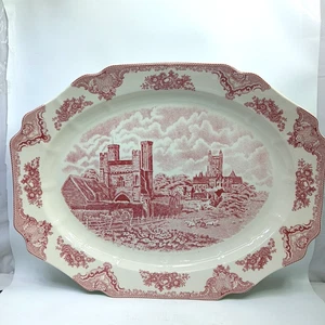 Johnson Brothers Old Britain Schlösser rosa 20 1/4 x 15 5/8 große Servierplatte - Bild 1 von 7