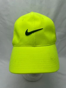 Nike Golf Tour Legacy RZN Vapor Flexfit Fitted Hat L/XL Mesh Back Neon Yellow - Picture 1 of 9