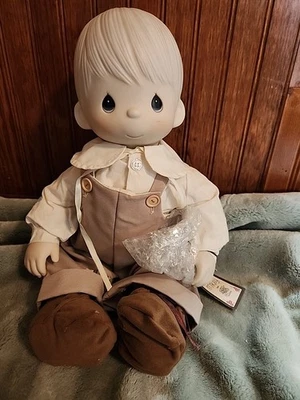 "1981" Precious Moments Vintage Mikey Porcelain Doll (E-6214/B) - Image 1 of 4