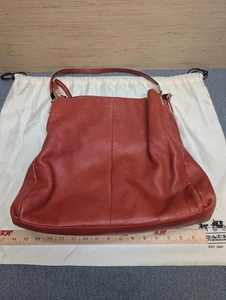 Borsa a tracolla Coach Legacy Rory Hobo in pelle - rosso bruciato - stile n. E1376-24621 - Foto 1 di 19