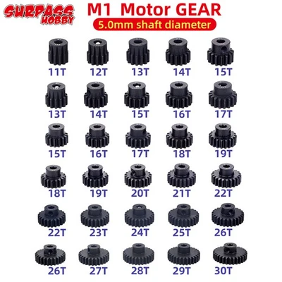 Motorritzel Motor Getriebe 11T 13T 15T 17T 20T 21T 25T 27T 30T für 1/8 RC Auto - Bild 1 von 4