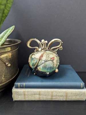 CAROL LONG Art Nouveau Whimsical Pottery, "Pussy Willow" Bottle - Image 1 of 4