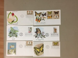 Six US BUTTERFLY fdc - Picture 1 of 1