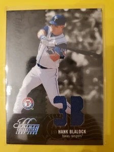 2005 Leaf Century Material Fabric Position JRY #9 Hank Blalock 108/250 - Rangers - Picture 1 of 2
